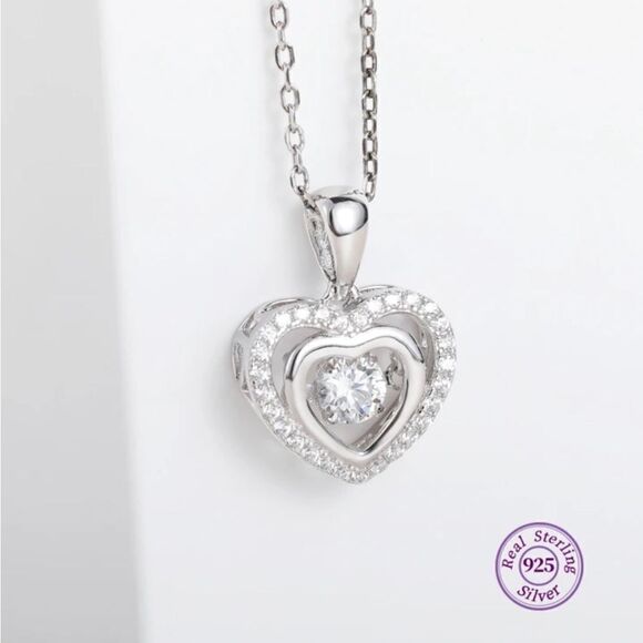 The Princess Darling Necklace in 925 silver and cubic zirconia - Picture 1 of 7